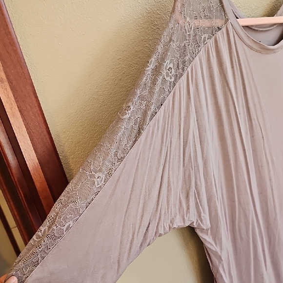 Torrid Super Soft Knit Top in Purple/Grey - Picture 3 of 4